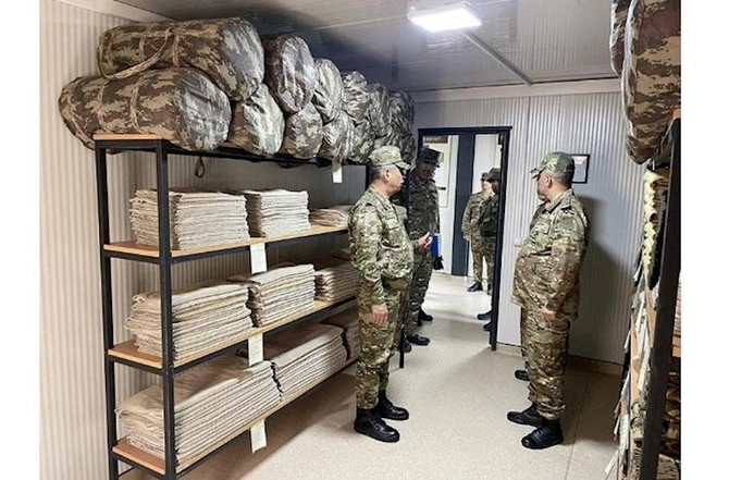Azad edilmiş ərazilərdə yeni hərbi obyektlər istifadəyə verildi — FOTOLAR