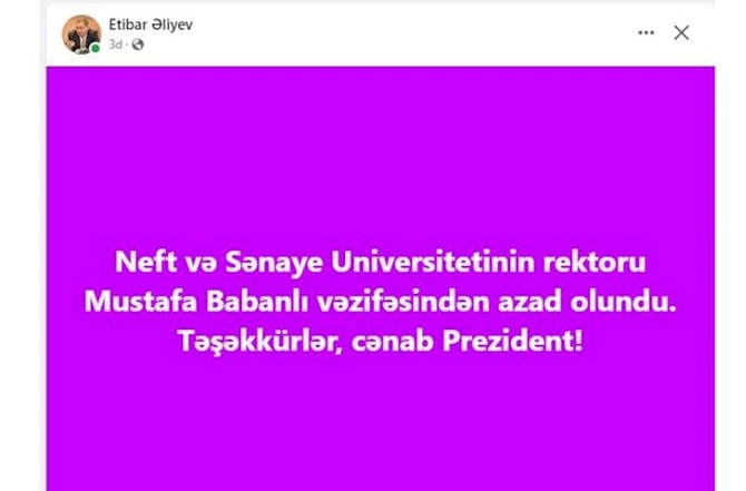 Deputat onun işdən çıxarılmasına sevindi — FOTO