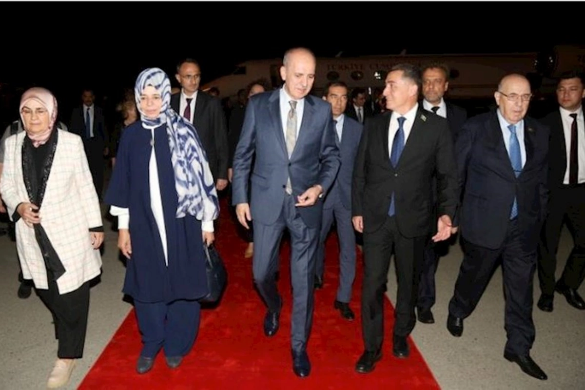 TBMM Sədri Numan Kurtulmuş Azərbaycana səfər edib