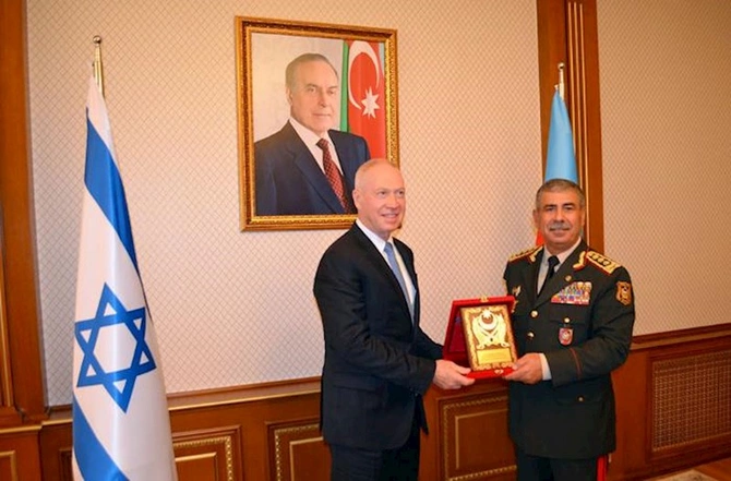 Zakir Həsənov israilli həmkarı ilə görüşdü — FOTOLAR
