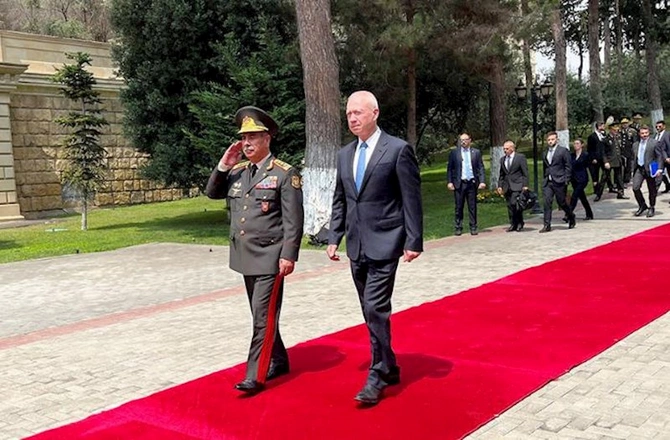 Zakir Həsənov israilli həmkarı ilə görüşdü — FOTOLAR