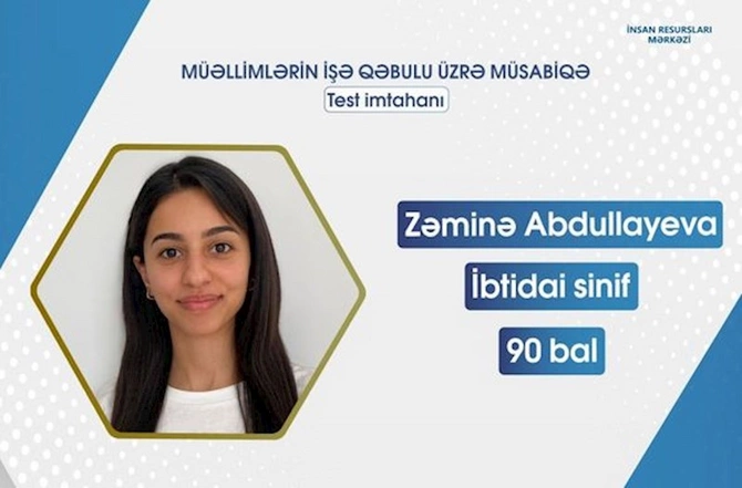 İbtidai sinif və musiqi fənləri üzrə ən yüksək nəticə göstərən namizədlərin adları açıqlandı— FOTOLAR