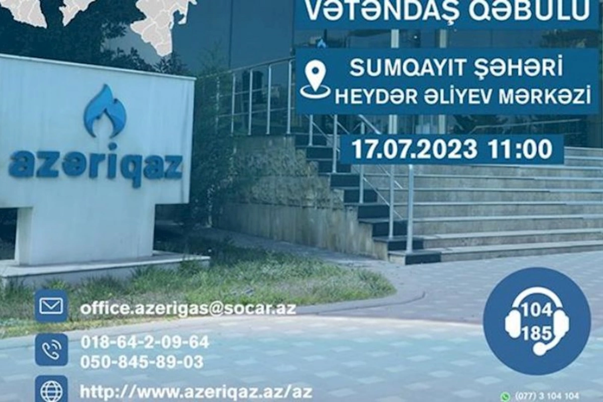 “Azəriqaz” rəhbərliyi vətəndaşları qəbul edəcək