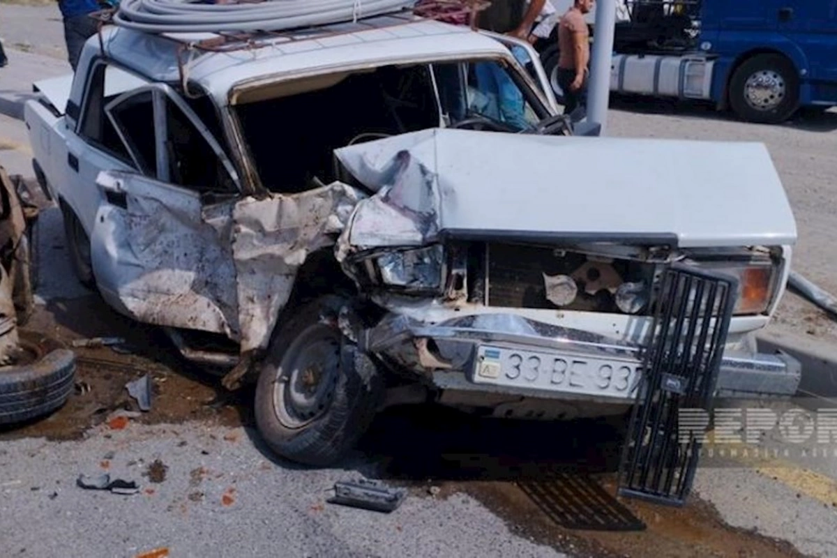 Kürdəmirdə yol qəzası baş verib, xəsarət alanlar var