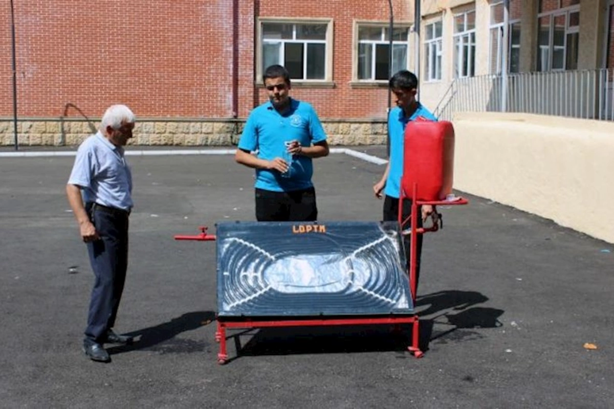 Lənkəranda günəş enerjisi ilə işləyən suqızdırıcı kollektor hazırlanıb — VİDEO/FOTO