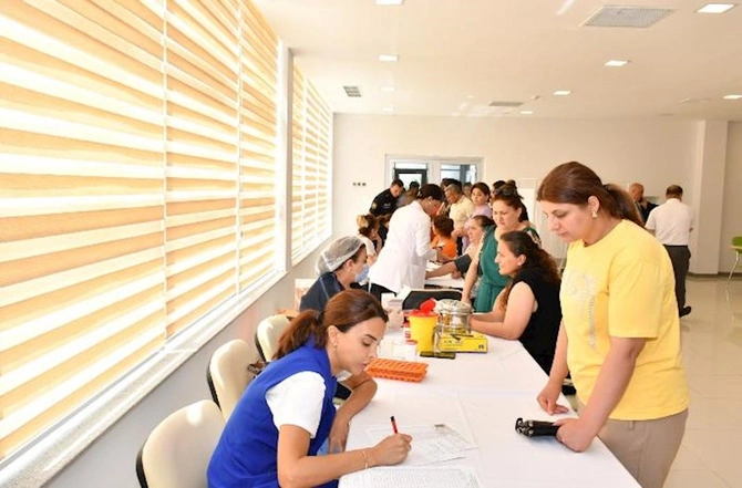 Abşeronda qanvermə aksiyası keçirildi — FOTOLAR Abşeronda qanvermə aksiyası keçirildi — FOTOLAR