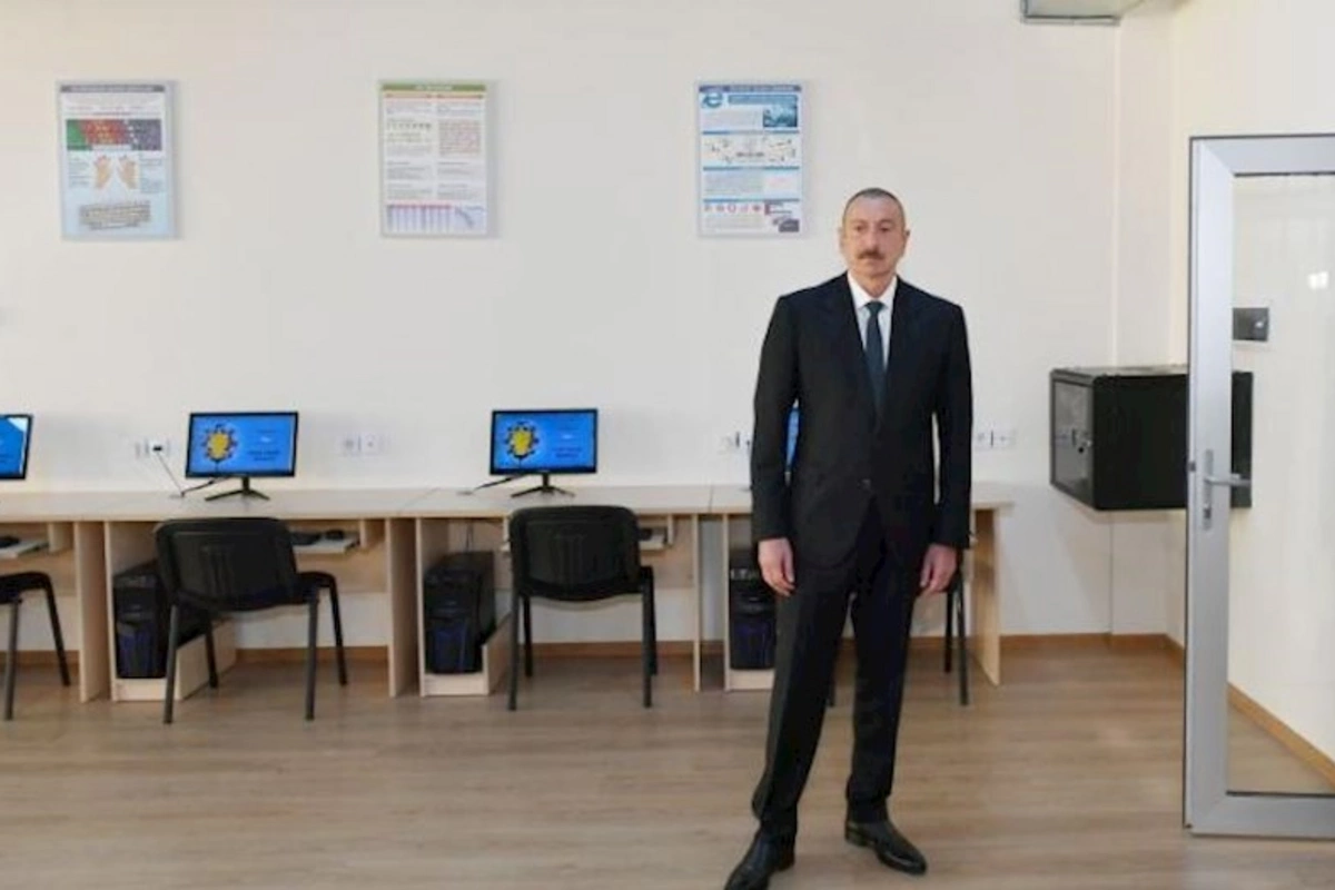 Prezident Cəlilabad Dövlət Peşə Təhsil Mərkəzinin açılışında