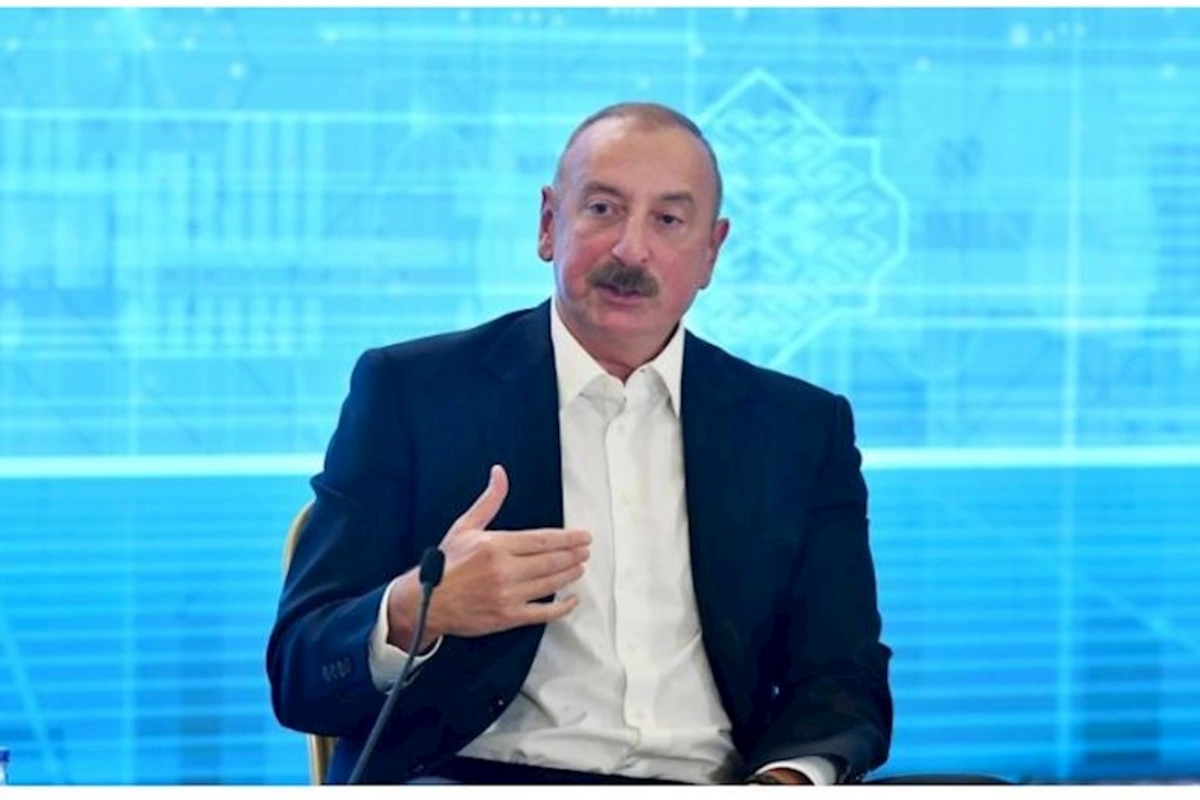 İlham Əliyev Media Forumunda ermənilərin Qarabağa köçürülməsindən danışıb