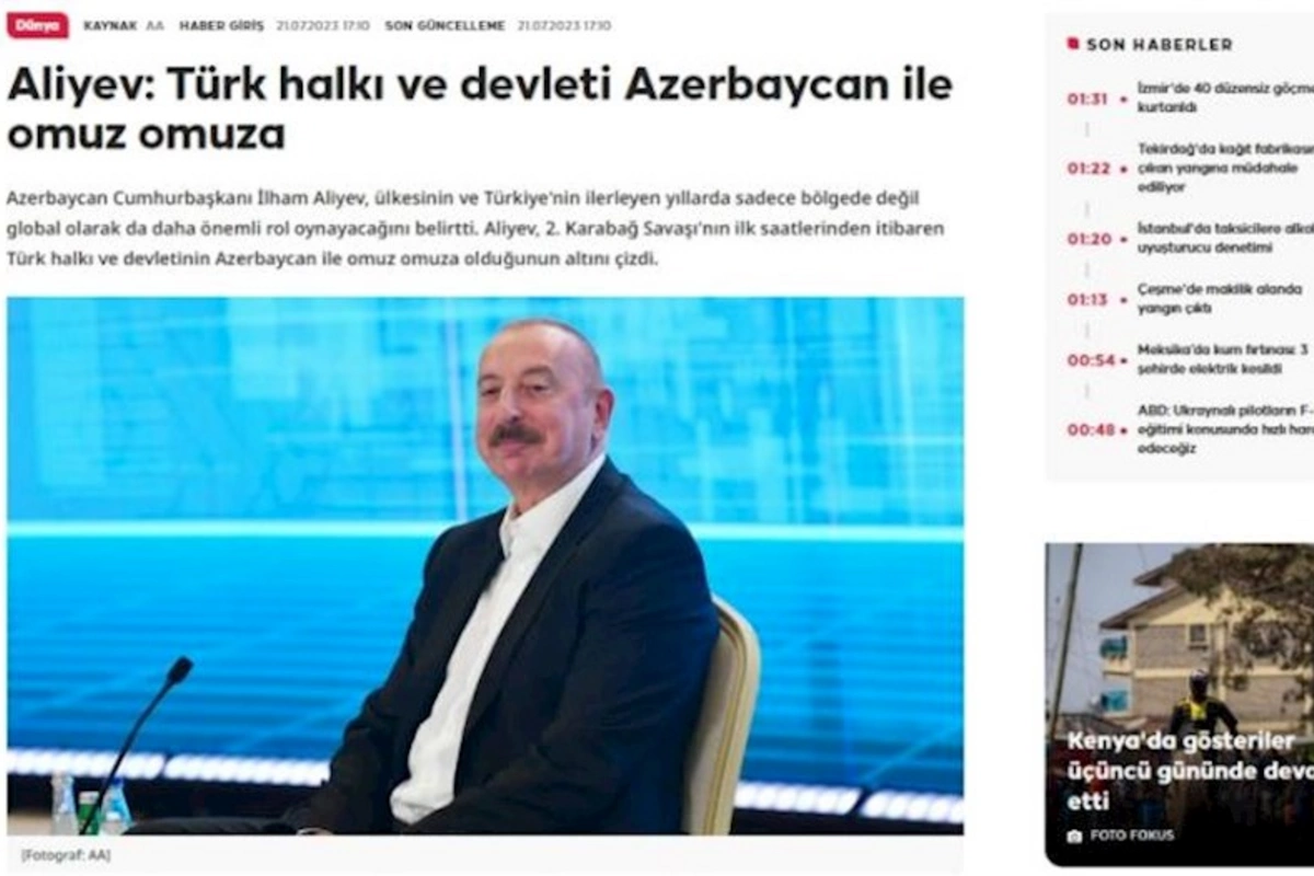 Prezident İlham Əliyevin Şuşa Qlobal Media Forumundakı çıxışı dünya mediasının diqqət mərkəzindədir