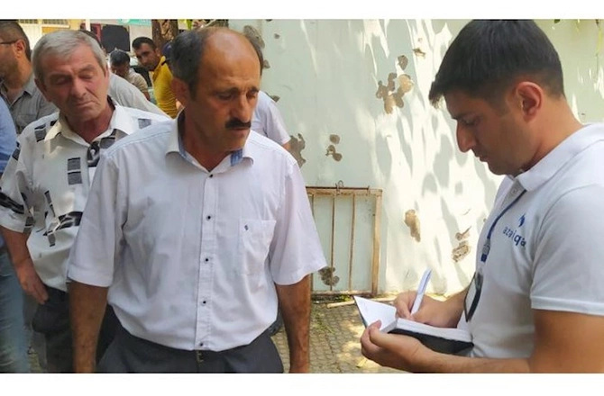 “Açıq mikrofon” aksiyası qaz xətti yeni çəkilmiş Qumux kəndində — FOTOLAR