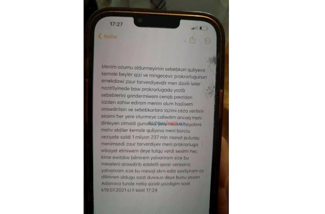 Turalənin şok məktubu üzə çıxdı — “Ölümümdə onlar günahkardır” (FOTO)