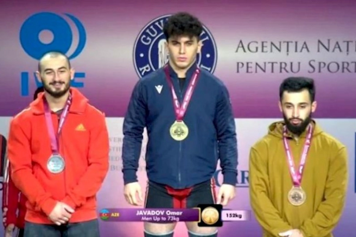 İdmançımız Avropa birinciliyində qızıl medal qazandı