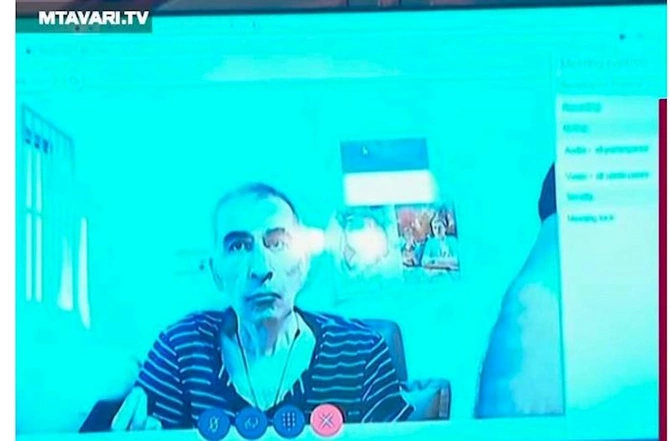 Həbsdə olan Saakaşvilinin son halı — FOTO Həbsdə olan Saakaşvilinin son halı — FOTO