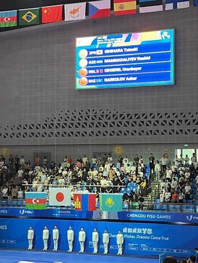 Ümumdünya Yay Universiadasında daha bir cüdoçumuz medal qazandı Ümumdünya Yay Universiadasında daha bir cüdoçumuz medal qazandı