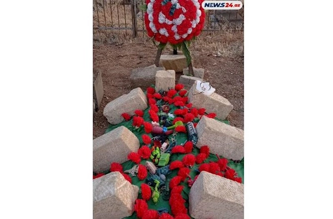 İdman zalında vəfat edən 7 yaşlı Fəridin məzarı — FOTO