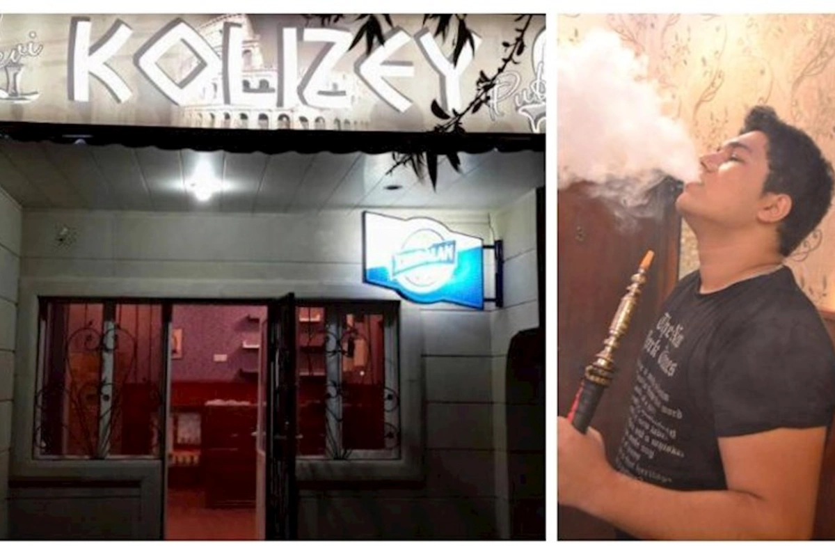 Bakıda restoran sahibinin oğlu taksi sürücüsünü döydü — FOTOLAR