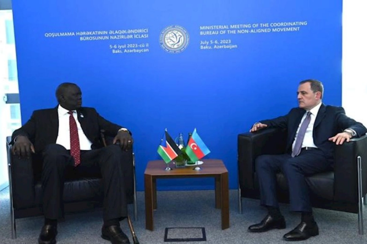 Ceyhun Bayramov Cənubi Sudandan olan həmkarı ilə görüşüb