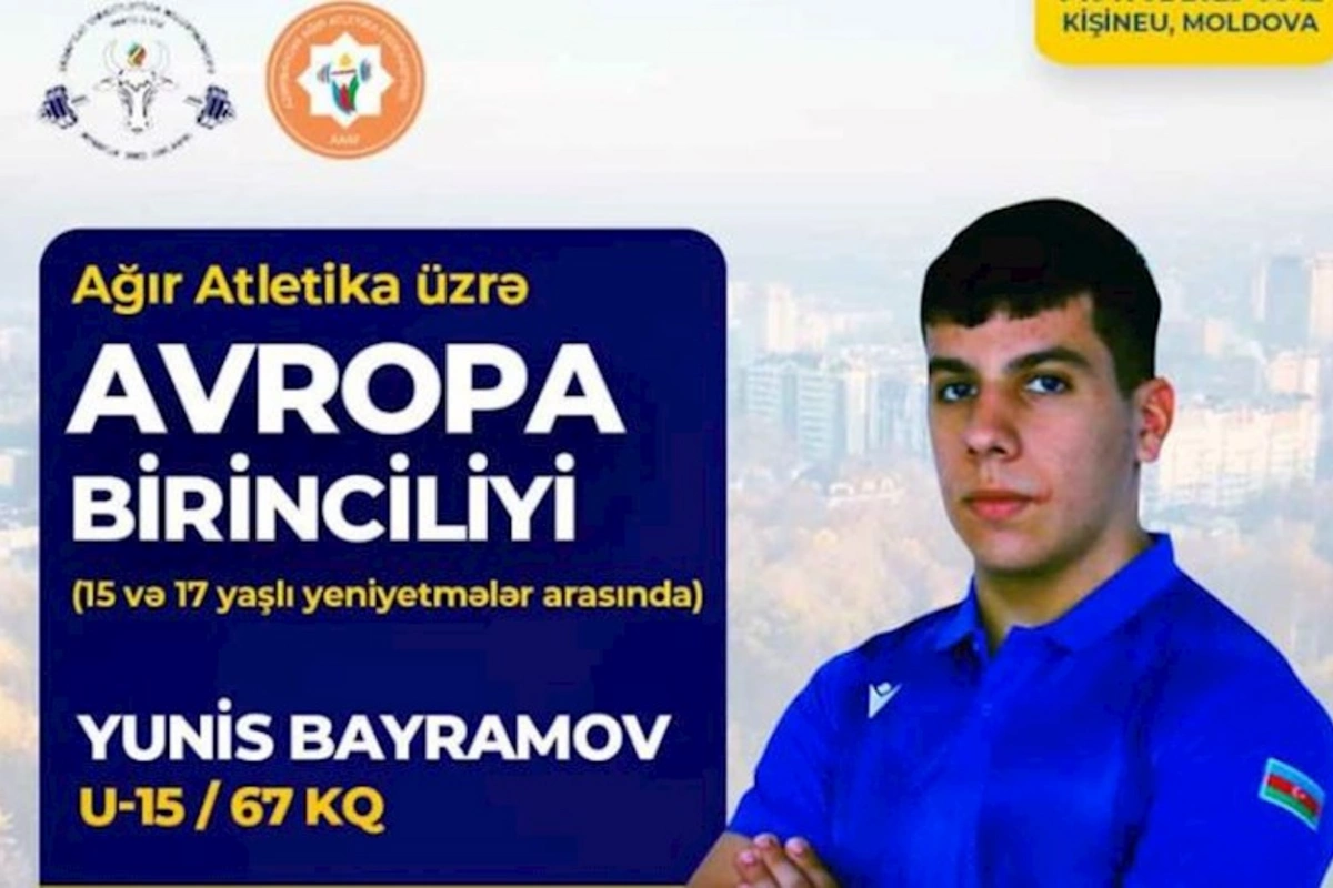 Azərbaycanın daha bir ağırlıqqaldıranı Avropa üçüncüsü oldu