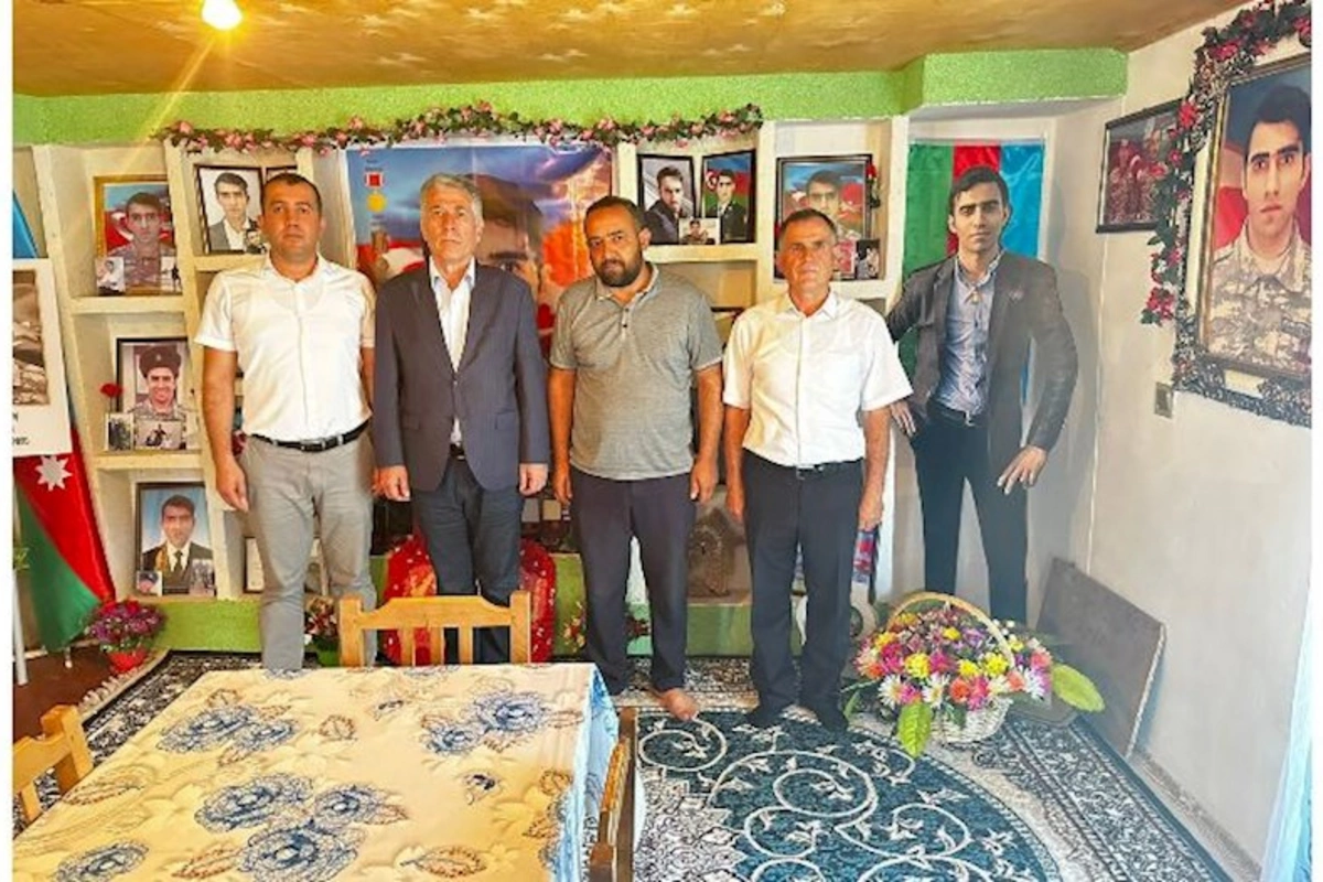 Ziyafət Əsgərov istirahətini şəhid ailələri ilə görüşlərə sərf edir — FOTO