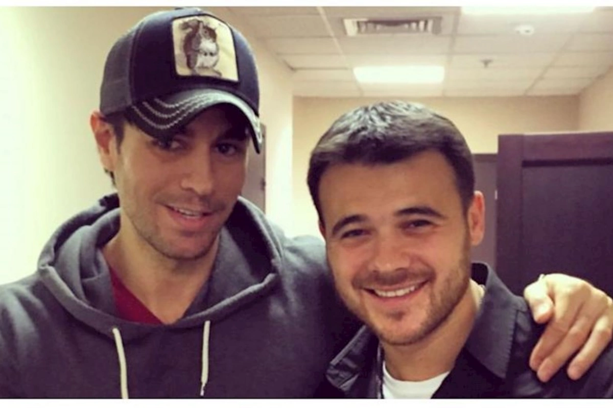 Emin Enrike İqlesiasla bir arada — FOTO