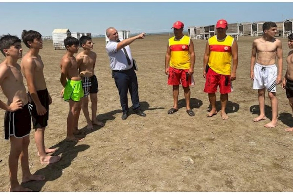 Çimərliklərdə təhlükəsizlik qaydaları barədə tədbirlər keçirildi