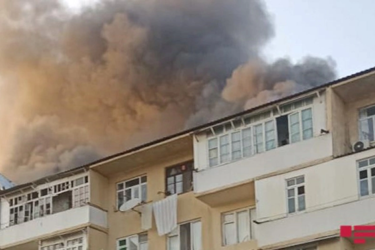 Xırdalanda yaşayış binasında yanğın oldu