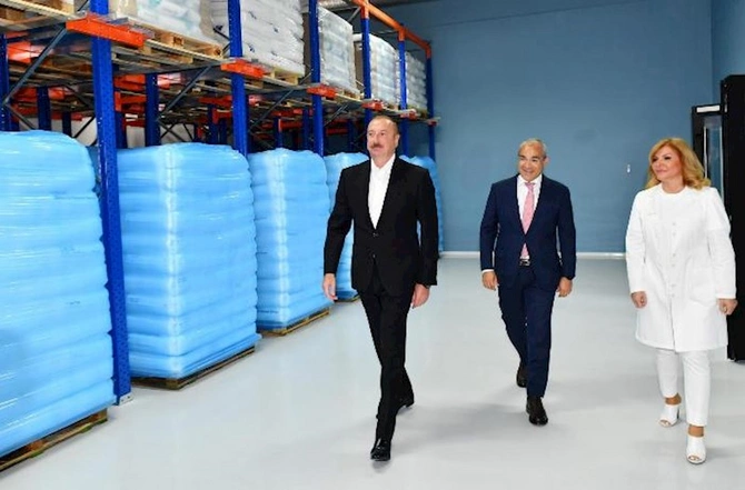 Prezident “Diamed” dərman istehsalı zavodunun açılışında — FOTOLAR Prezident “Diamed” dərman istehsalı zavodunun açılışında — FOTOLAR