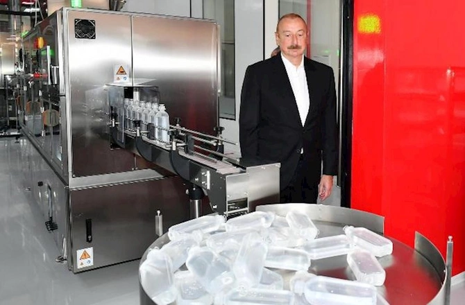 Prezident “Diamed” dərman istehsalı zavodunun açılışında — FOTOLAR Prezident “Diamed” dərman istehsalı zavodunun açılışında — FOTOLAR