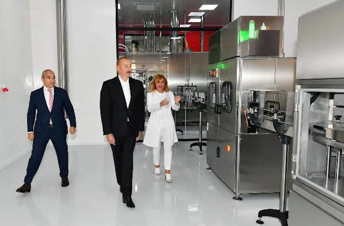 Prezident “Diamed” dərman istehsalı zavodunun açılışında — FOTOLAR Prezident “Diamed” dərman istehsalı zavodunun açılışında — FOTOLAR