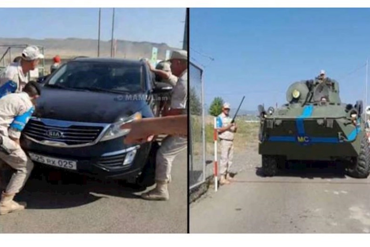Qarabağda gərginlik: Sülhməramlılar ermənilərin bağladığı yolu açdı — VİDEO