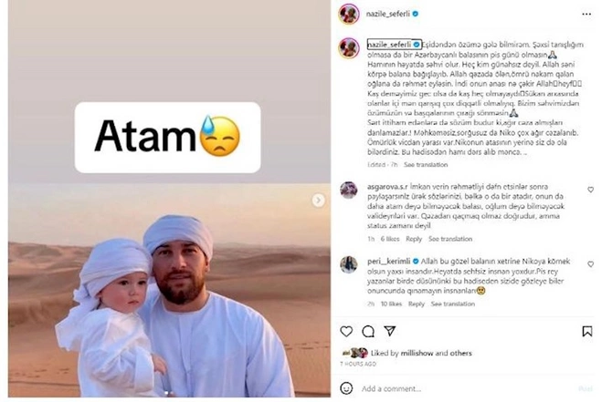 Nazilə Səfərli: “Nicat çox ağır cəzalandı, ömürlük ...” — FOTO