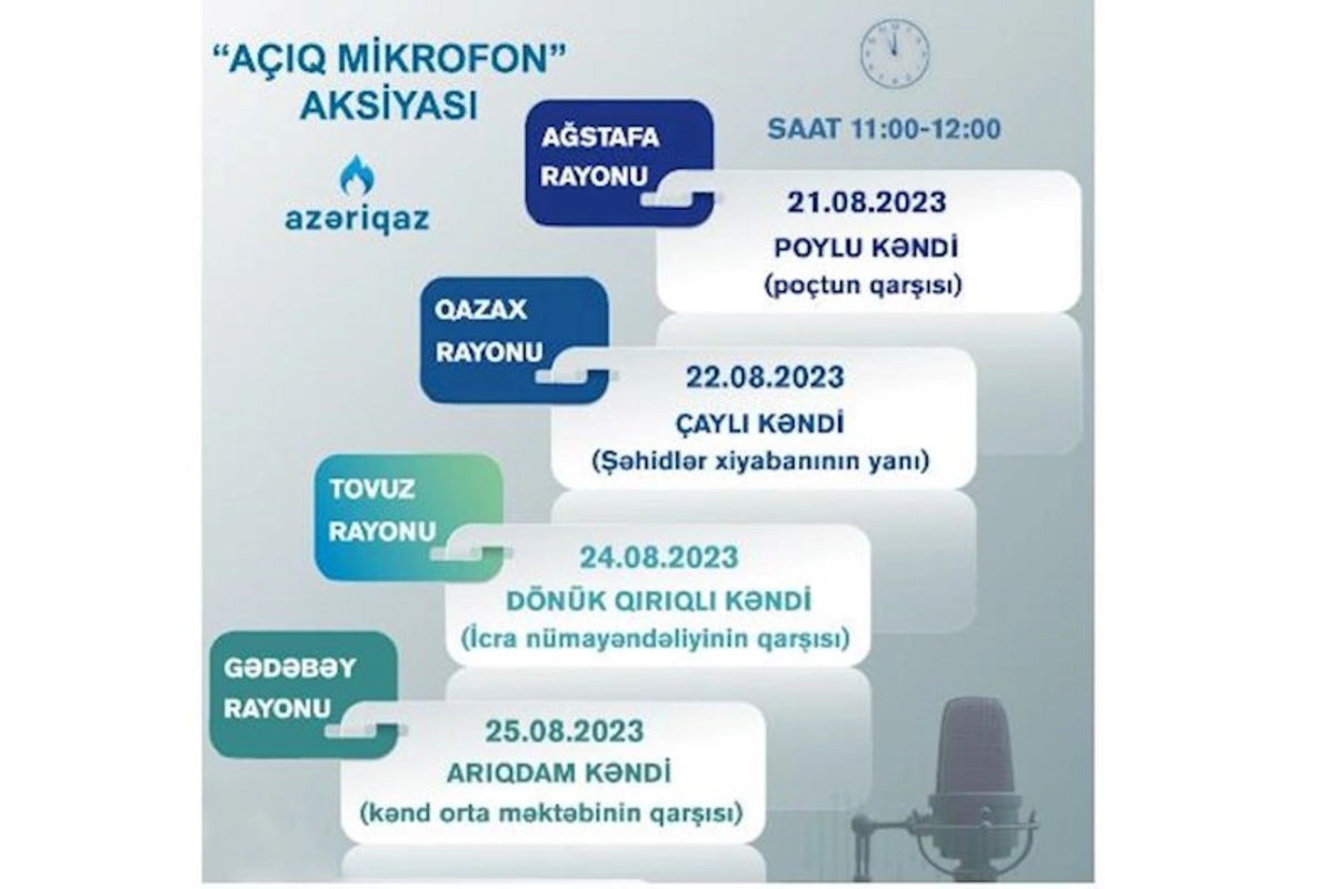 Açıq mikrofon aksiyası davam edir