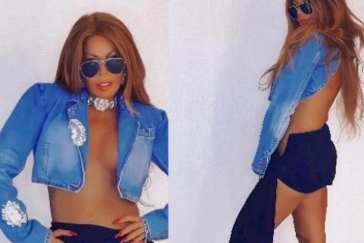 Aygün Kazımova evindən foto paylaşdı
