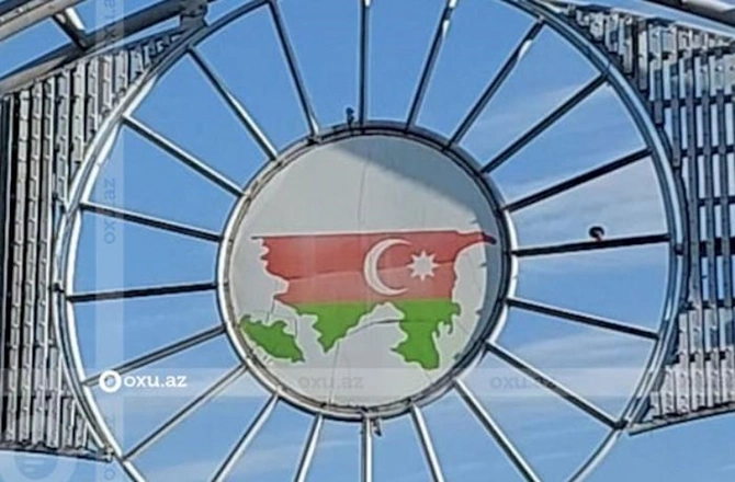 Zərdabda Azərbaycan bayrağına və xəritəsinə hörmətsizlik — FOTO