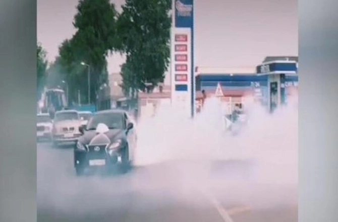 Toy karvanında “Lexus”la avtoşluq etdi, həbs olundu — FOTO