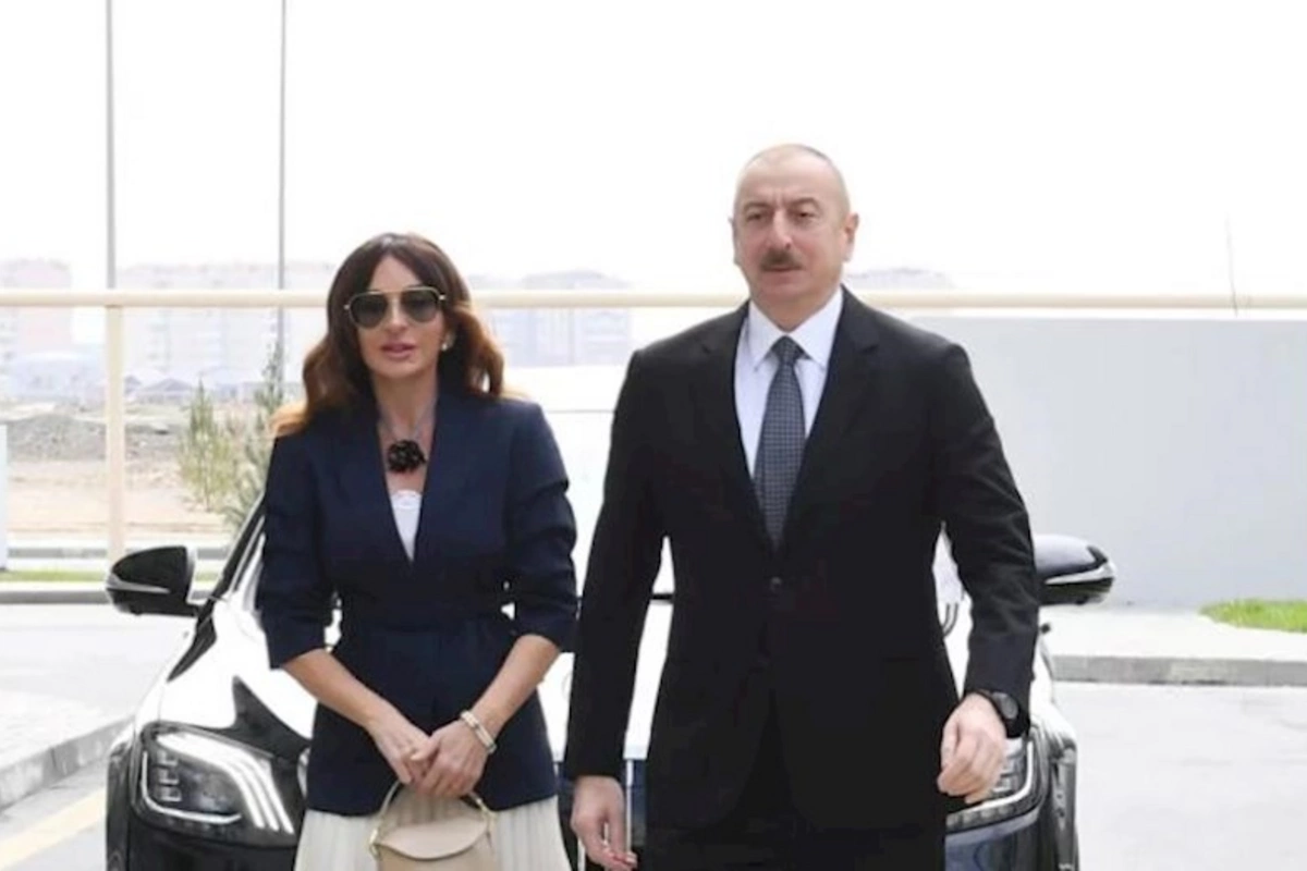 Prezident və xanımı Laçın rayon 2 nömrəli tam orta məktəbin açılışında iştirak ediblər