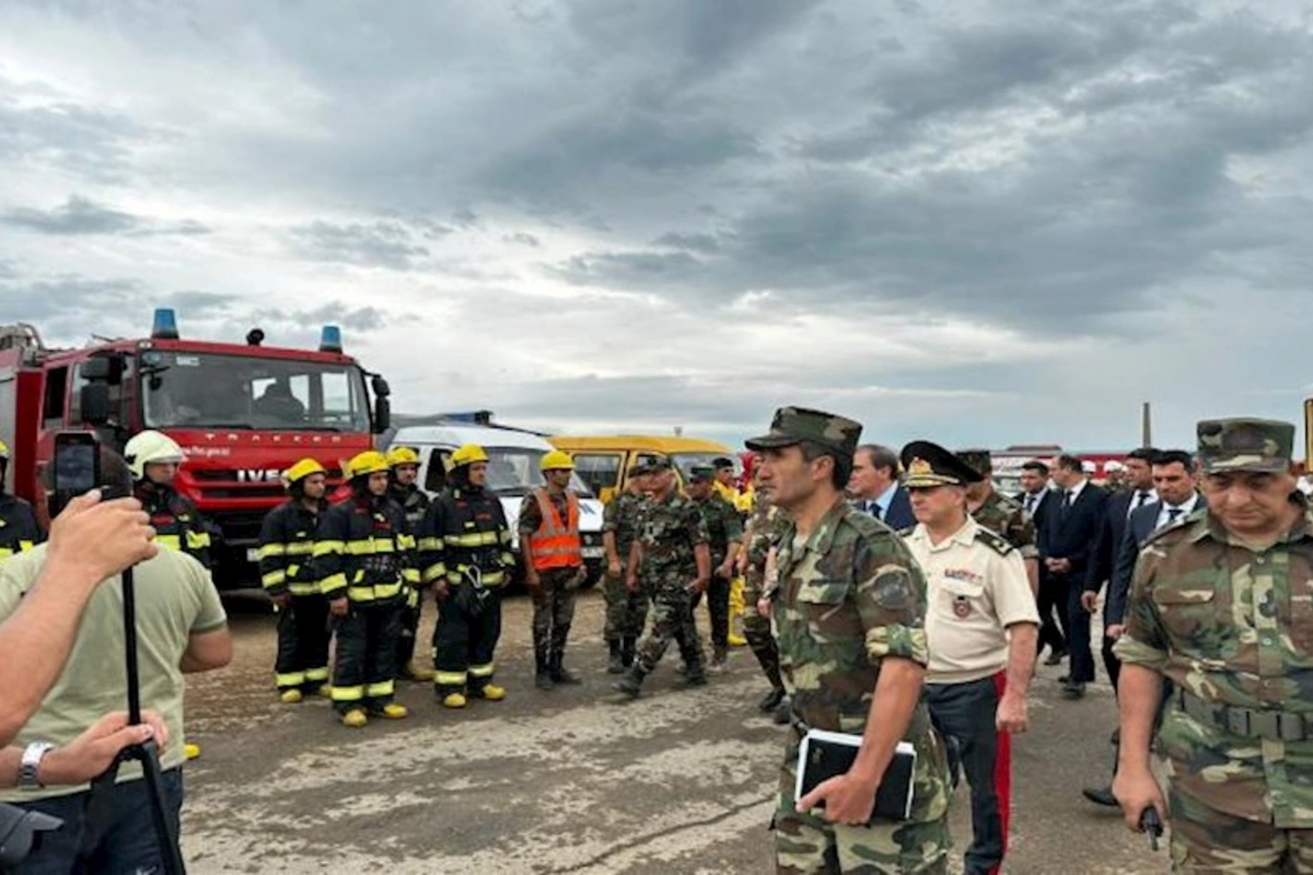 Gəncədə kompleks mülki müdafiə təlimi keçirilib — FOTO