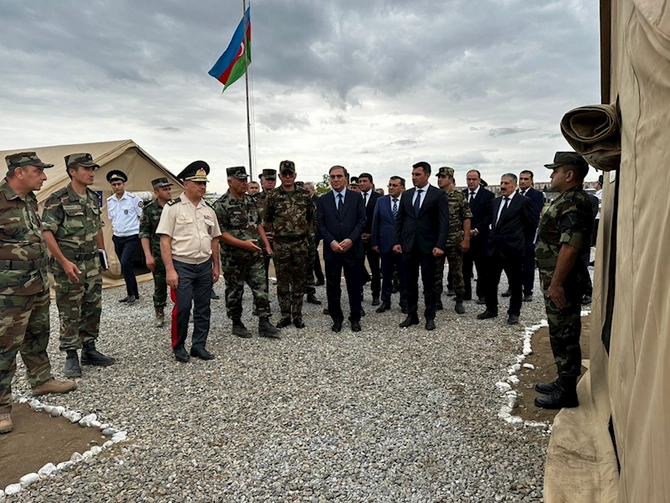 Gəncədə kompleks mülki müdafiə təlimi keçirilib — FOTO