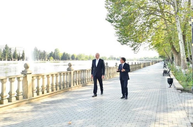 İlham Əliyev Qazaxa getdi — FOTOLAR