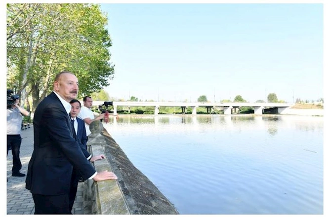 İlham Əliyev Qazaxa getdi — FOTOLAR