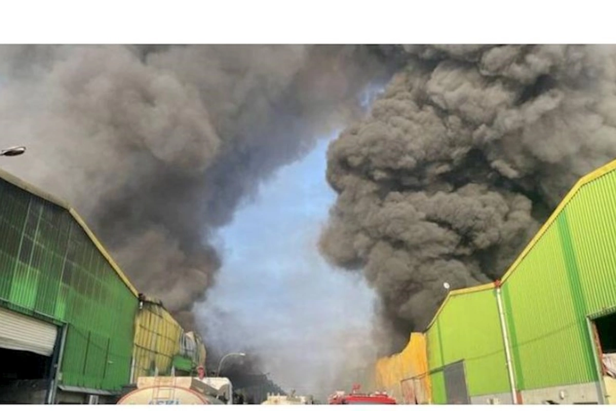 Zavodda yanğın oldu