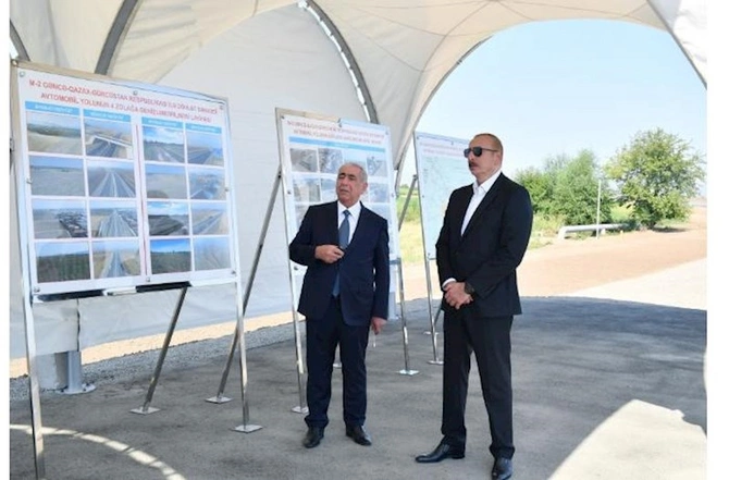 Prezident Gəncə-Qazaxbəyli yolunun açılışında iştirak etdi — FOTOLAR