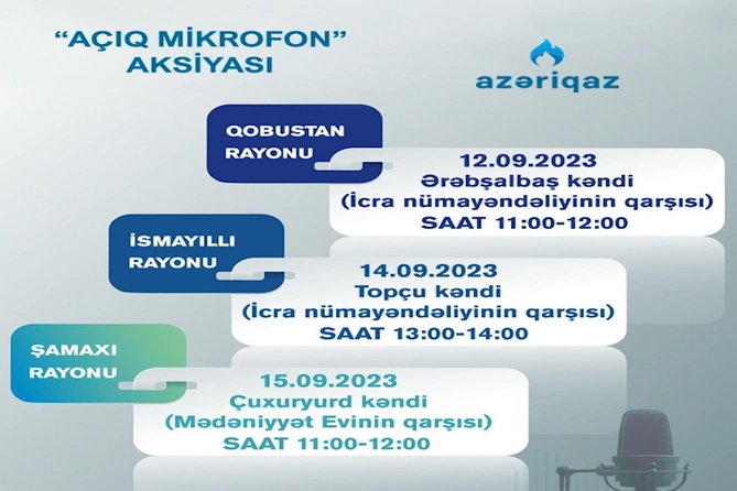 SOCAR Azəriqaz İB-nin Açıq mikrofon aksiyası davam edir — FOTO