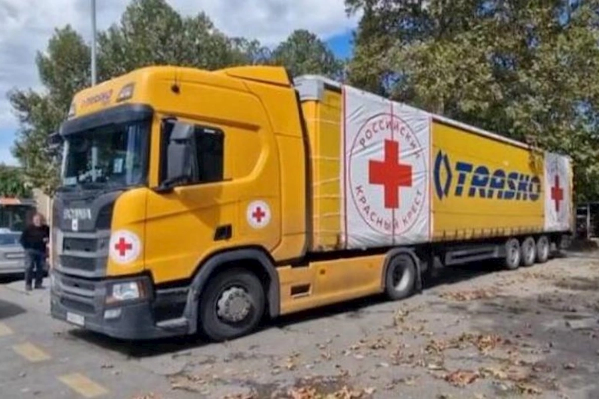 Rusiyanın yük avtomobili Xankəndidən Ağdama qayıtdı
