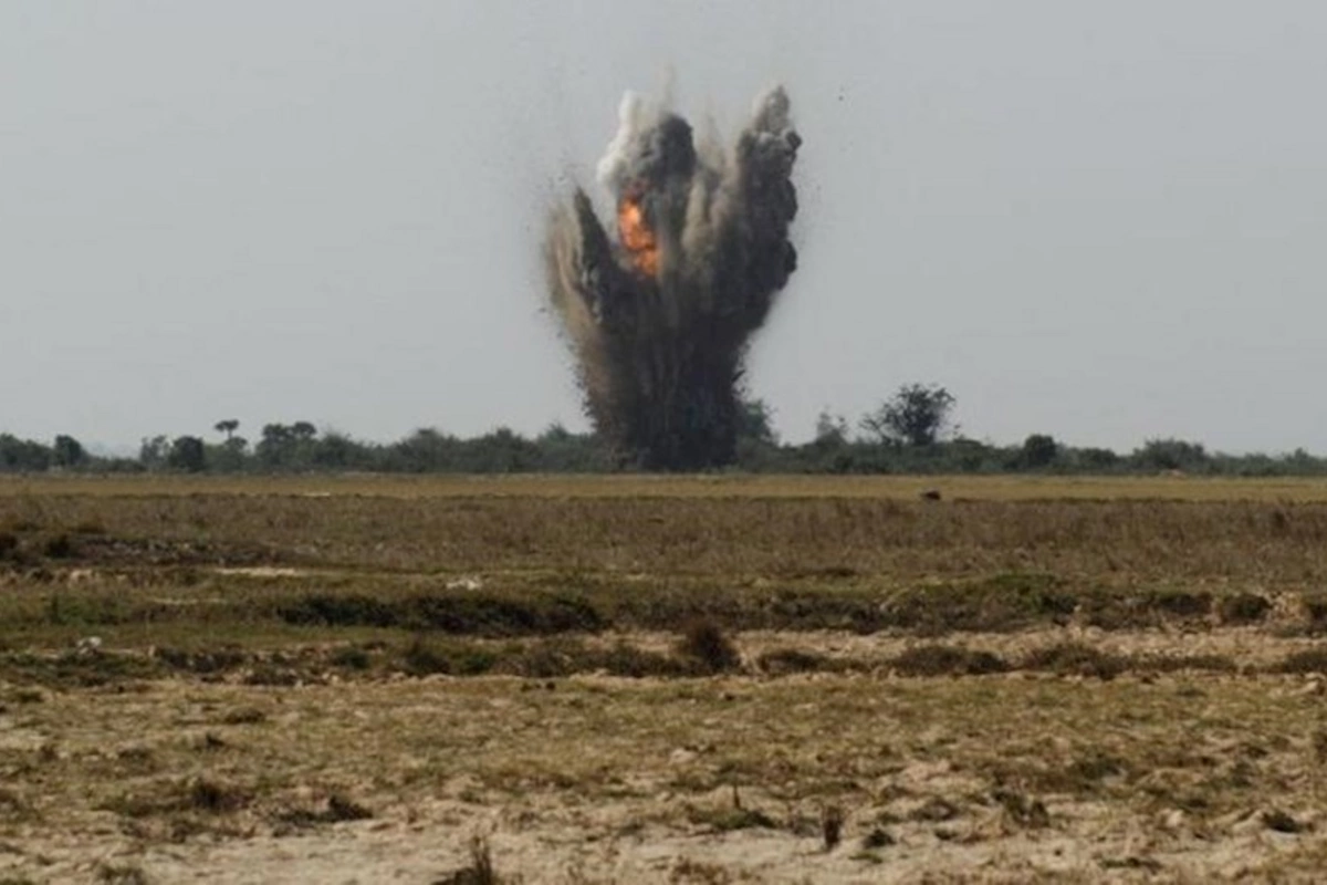 Laçında ekskavator tank əleyhinə minaya düşdü