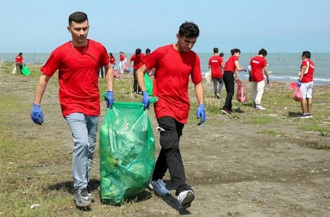 “Xəzəri qoruyaq” şüarı ilə genişmiqyaslı təmiz aksiyaları keçirildi — FOTOLAR