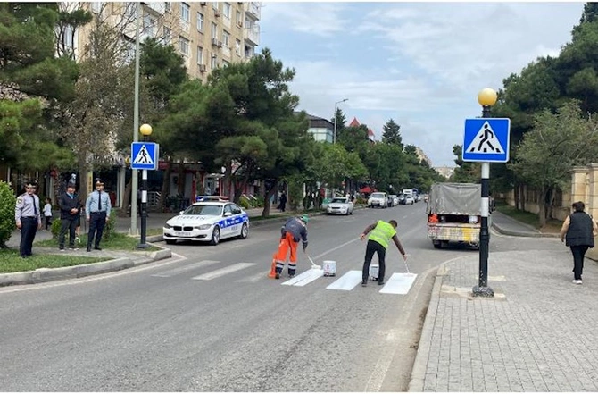 DYP Xətaidə məktəblərin qarşısında bu işləri gördü — VİDEO/FOTO