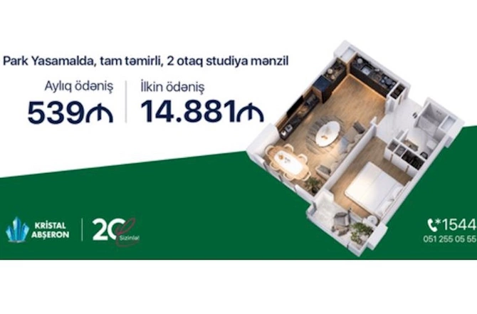 Yasamalda aylıq 539 manat mənzillər — FOTOLAR Yasamalda aylıq 539 manat mənzillər — FOTOLAR