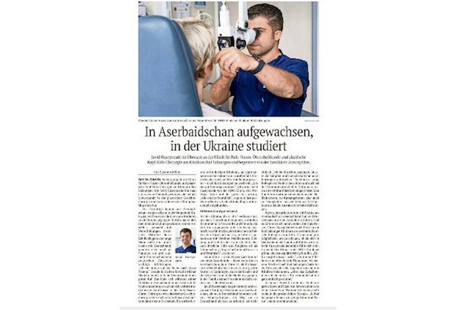 Almaniya mətbuatının diqqətdə saxladığı 33 yaşlı həkim CAVİD HÜSEYNZADƏ