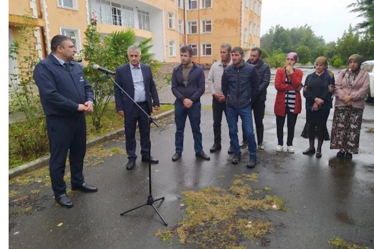 Danaçı kəndinin sakinləri qaz təchizatı ilə bağlı müraciətlərini ünvanladı — FOTOLAR